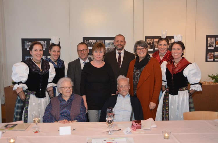 Sepp Furrer feierte seinen Geburtstag gemeinsam mit Freunden und seiner Familie. Foto ml